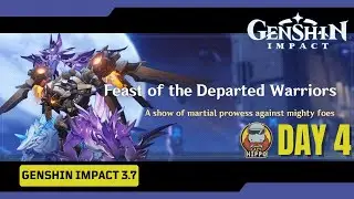 Feast Of The Departed Warriors Challenge 4 Guide | Three-Realm Boss | Genshin Impact