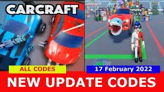 NEW UPDATE CODES [CODE6] ALL CODES! Carcraft ROBLOX | February 17, 2022