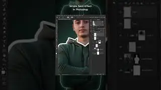 Neon Effect in Photoshop #shorts #photoshop #rafya