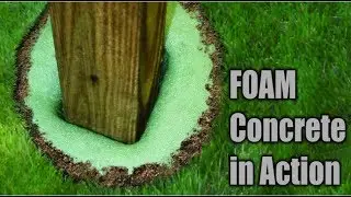 How To Install Fence Post No Concrete (Expanding Foam)