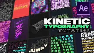 Kinetic Typography Motion Posters | After Effects Tutorial