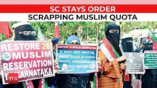 SC stays Karnataka governments order scrapping 4% Muslim quota