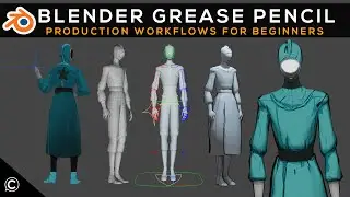 Blender Grease Pencil | Production Workflows for Beginners Course Trailer