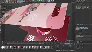 ICe Cream Box Design (Fold My Design - Cinema 4D)