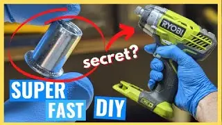 DIY RivNut with a DRILL? | How To Nutsert Rivet Nut DIY [without tool]