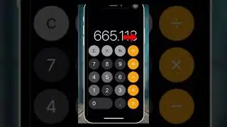 How to ERASE Just one Number on iPhone calculator | Trick #2