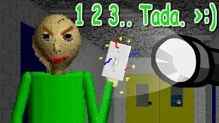 BALDI TURNED THE LIGHT OFF?! | Baldis Basics MOD: Baldis Basics Hard Mode