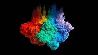 Black Screen Colourful Smoke Effect | Color Smoke Background Video Effect | Ink in water