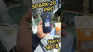 Tecno Spark 20 Pro 256 / 16 Narxi 180 $