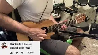 Playing riffs on a guitalele