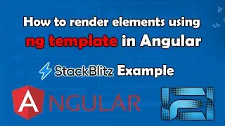 How to render elements using ng template in #angular | #CodeLSC