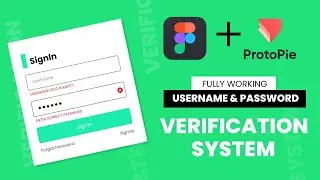 Fully Working Password Validation System Prototype Using Conditions In Figma And Protopie (2023)