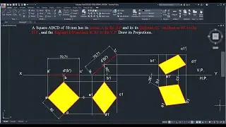 Square Plane Inclined to both the Planes - 3 