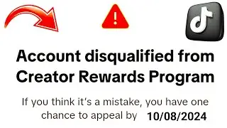 How to fix unoriginal content on tiktok ! Account disqualified from creator rewards program 2024.