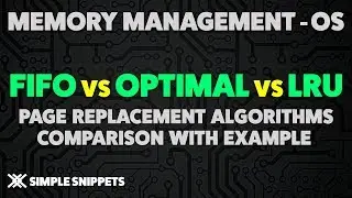 FIFO vs Optimal vs LRU Page Replacement Algorithms Comparison with Example | Operating Systems
