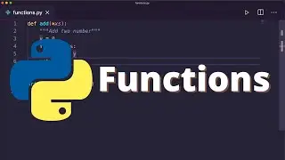 [20] Functions in Python | Python for Beginners