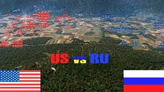 10.000 USA ARMY vs 10.000 RUSSIAN ARMY | WARNO