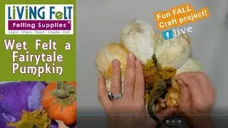 How to Wet Felt a Fairytale Pumpkin Live Felt-a-Long