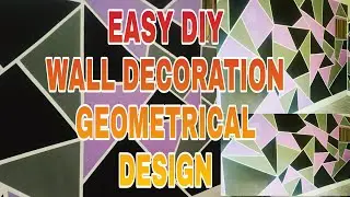 DIY Geometric Abstract wall painting | Wall Makeover