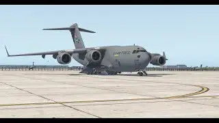 First flight in Boeing C-17 Globemaster III (X-Plane 11)