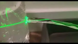 total internal reflection inside stream of water.#water #physics #experiment #scienceandfun