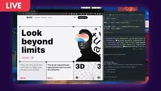 NextJS 13 + TailwindCSS! Chill Design to Code stream. NextJS 13 Crash Course Releasing Tomorrow!