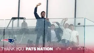 Never Before Seen Drone Flight from Tom Brady Retirement Ceremony at Gillette Stadium