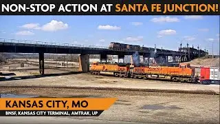 Santa Fe Junction/Kansas City, Missouri, USA | Virtual Railfan LIVE !