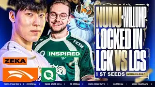 NUNU LOCKED IN VS THE BEST LCK TEAM ? HLE VS FLY WORLDS 2024 - CAEDREL