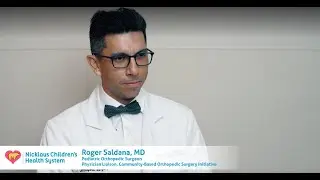 Meet Dr. Roger E Saldana, pediatric orthopedic surgeon at Nicklaus Childrens Hospital.