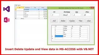 Insert Delete Update and View data in MS ACCESS with VB NET || VB.NET Tutorial