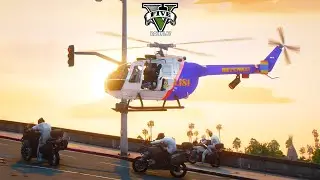 TRICKSTER vs POLICE - DIKEJAR 1 BATALYON POLISI 2 HELIKOPTER ! GTA V ROLEPLAY