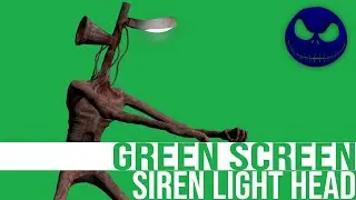 Siren Light Head (Horror Thrills) Green Screen | Trevor Henderson Fan Made | 4K