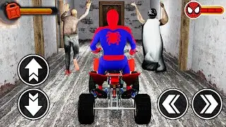 Playing as SpiderMan on Quad Bike in Granny House