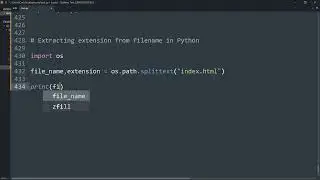Use Python in extracting destination and file names !