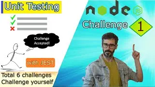 Challenge 1 | Unit Test for basic mathematical function | Setup jest with node application