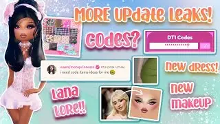 MORE DRESS TO IMPRESS UPDATE LEAKS! NEW CODES, LANA LORE, MAKEUP, AND MORE 😍 | roblox ♡