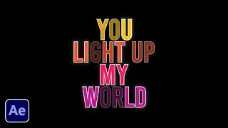 FLASH Flicker Text Animation Made EASY in After Effects!