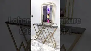 Console Table with geometric wall Mirror || Get Ready to Glam Up Your Entryway || COD all Pakistan