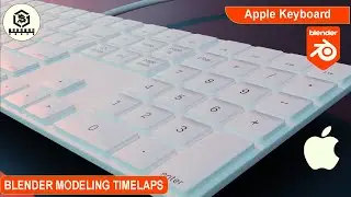 How to Create Apple Keyboard in Blender | CG Time