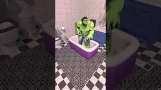 Hulk Trying to Bath