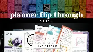 LIVE! April 2022 Planner Flip Through :: After the Pen Catch-All Happy Planner Setup