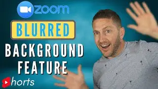 How to use Zoom NEW Blurred Background #Shorts