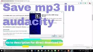 How to save file as mp3 in Audacity | 2020