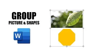 How to group picture and shapes in word doc