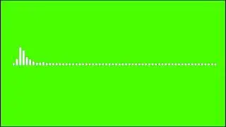 Copyright free green screen Audio Spectrum Visualiser video footage Full HD 1080p