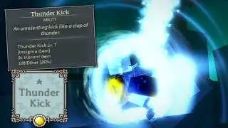 Roblox Deepwoken | LEVEL 7 THUNDER KICK