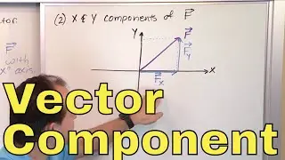 17 - Calculating Vector Components in Physics, Part 1 (Component form of a Vector)