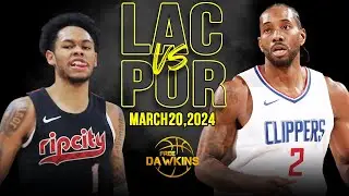 Los Angeles Clippers vs Portland Trail Blazers Full Game Highlights | March 20, 2024 | FreeDawkins