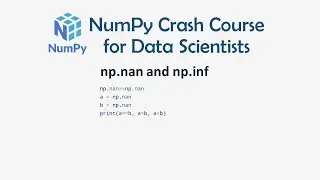 4 np.nan and np.inf - Numpy Crash Course for Data Science | Numpy for Machine Learning